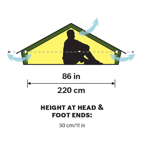 Akto 1 Person Tent - Red Label - Sand