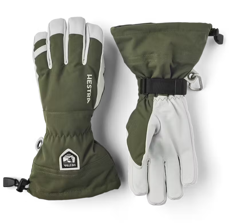 Army Leather Heli Ski Gloves