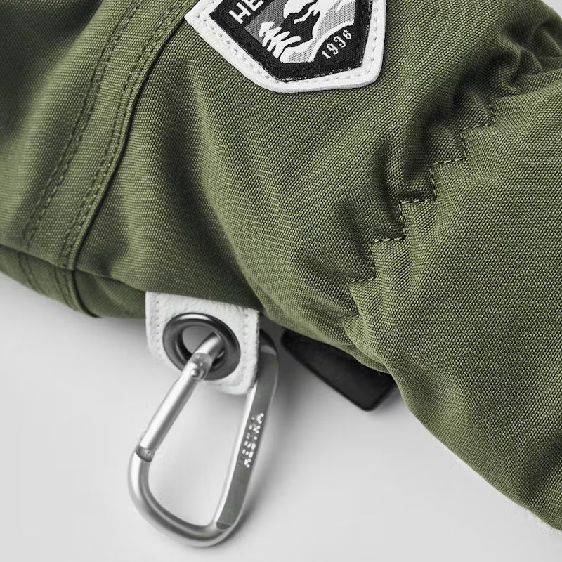 Army Leather Heli Ski 3-finger Gloves