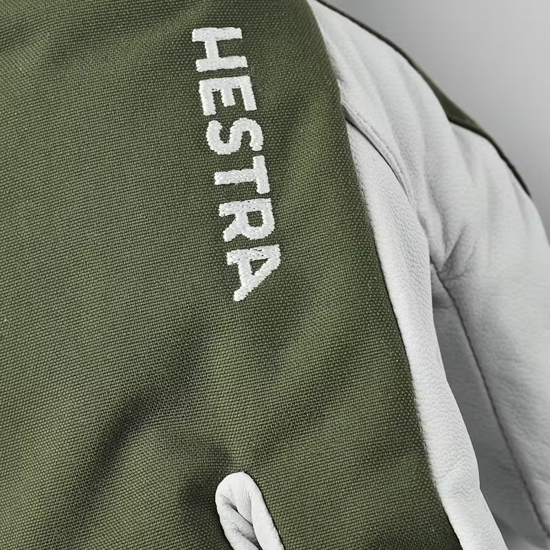 Army Leather Heli Ski 3-finger Gloves