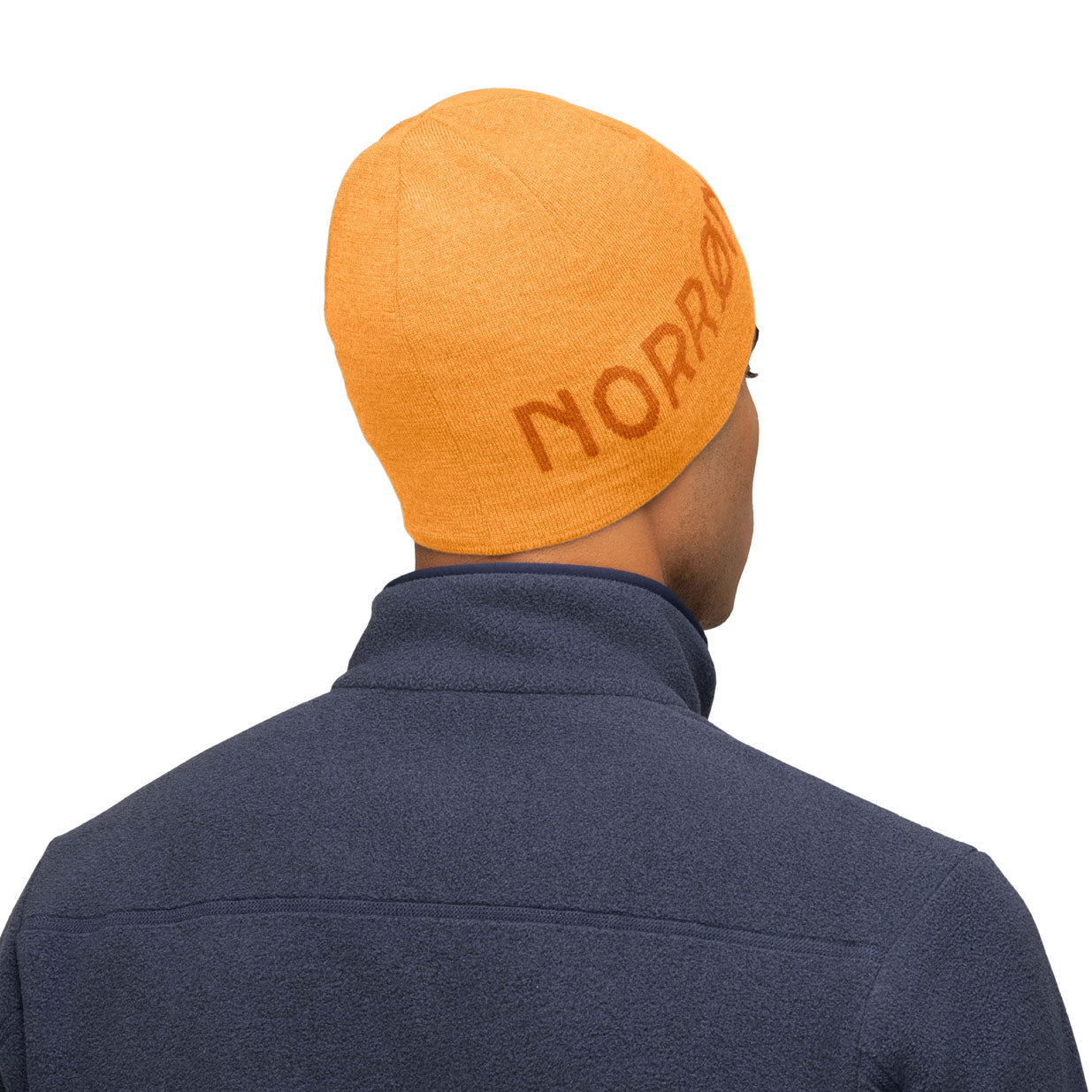 /29 light merinoUll logo Beanie