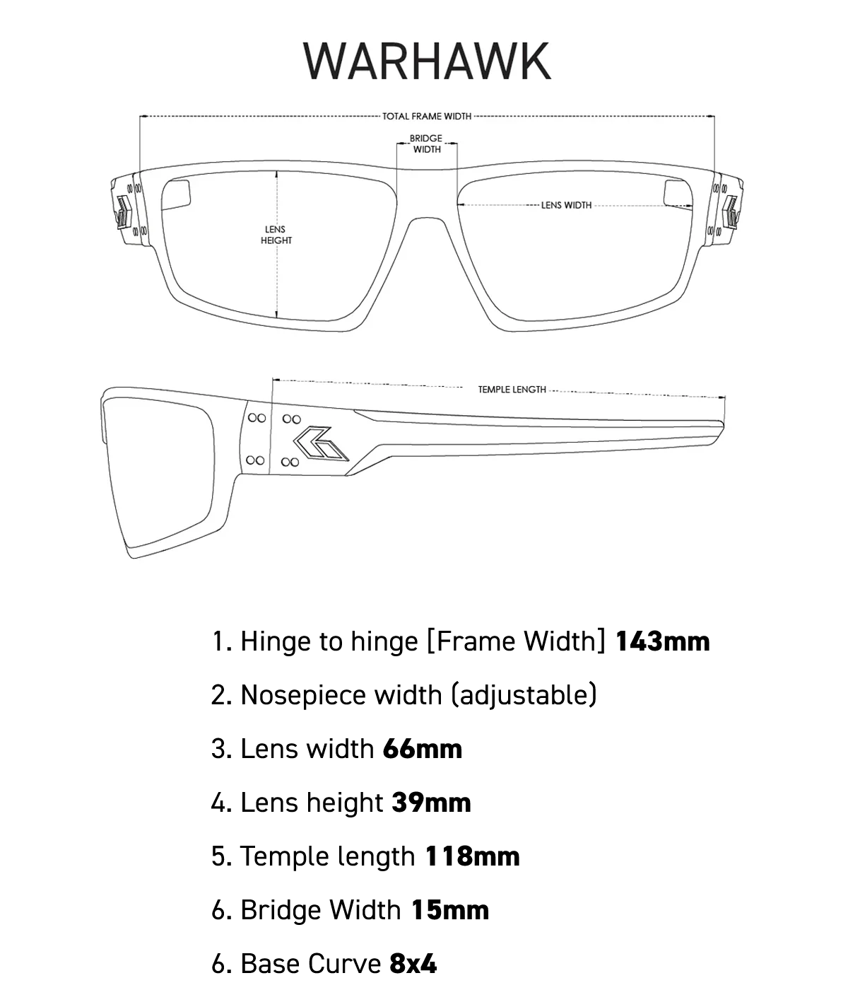 Warhawk Milspec Ballistic Sunglasses