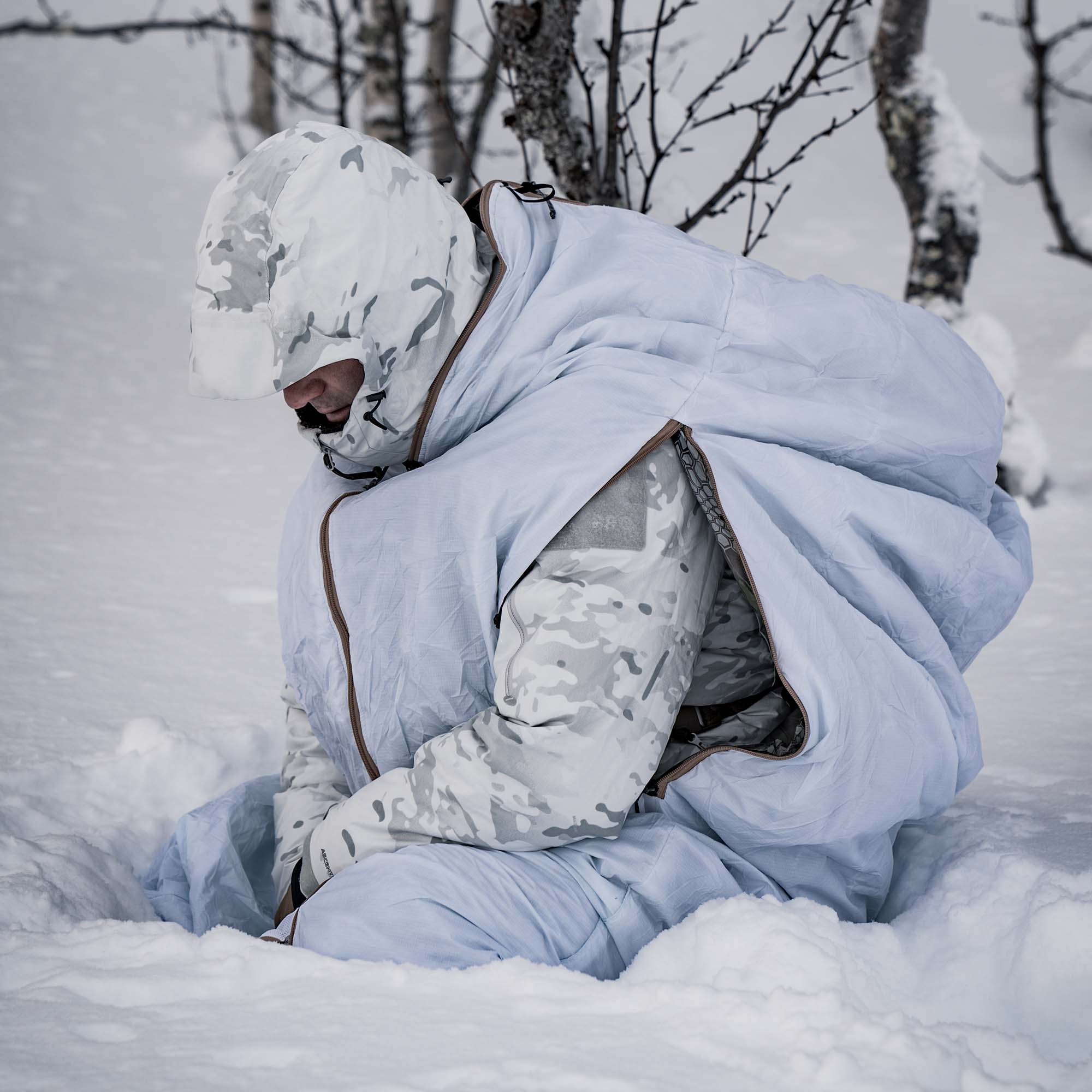 Tactical Insulated Tarp Reversible White/Camo V3