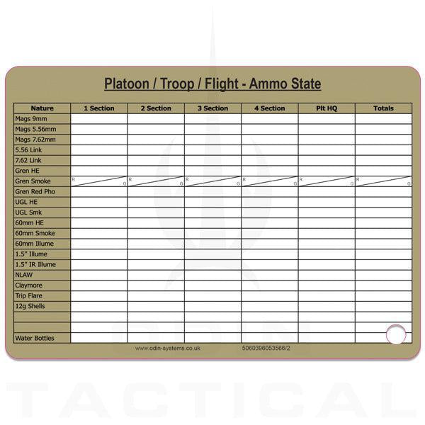 Platoon Ammo Dual Sided Slate Card