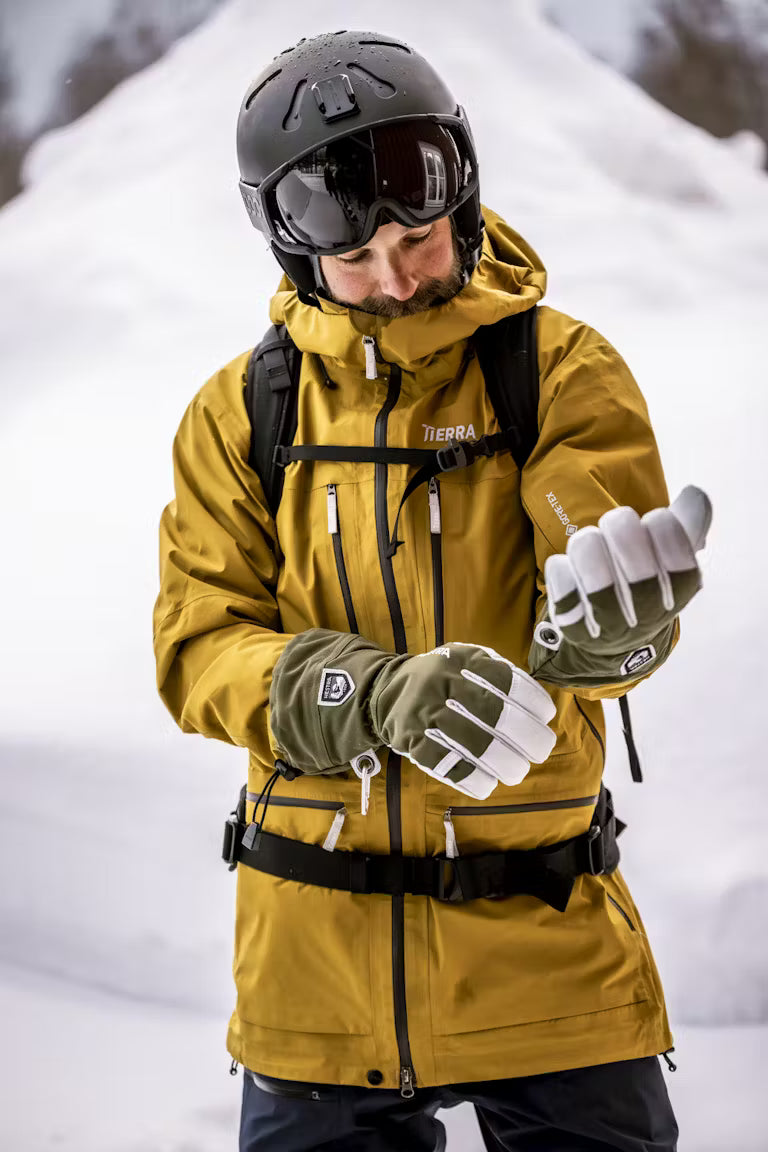 Army Leather Heli Ski Gloves