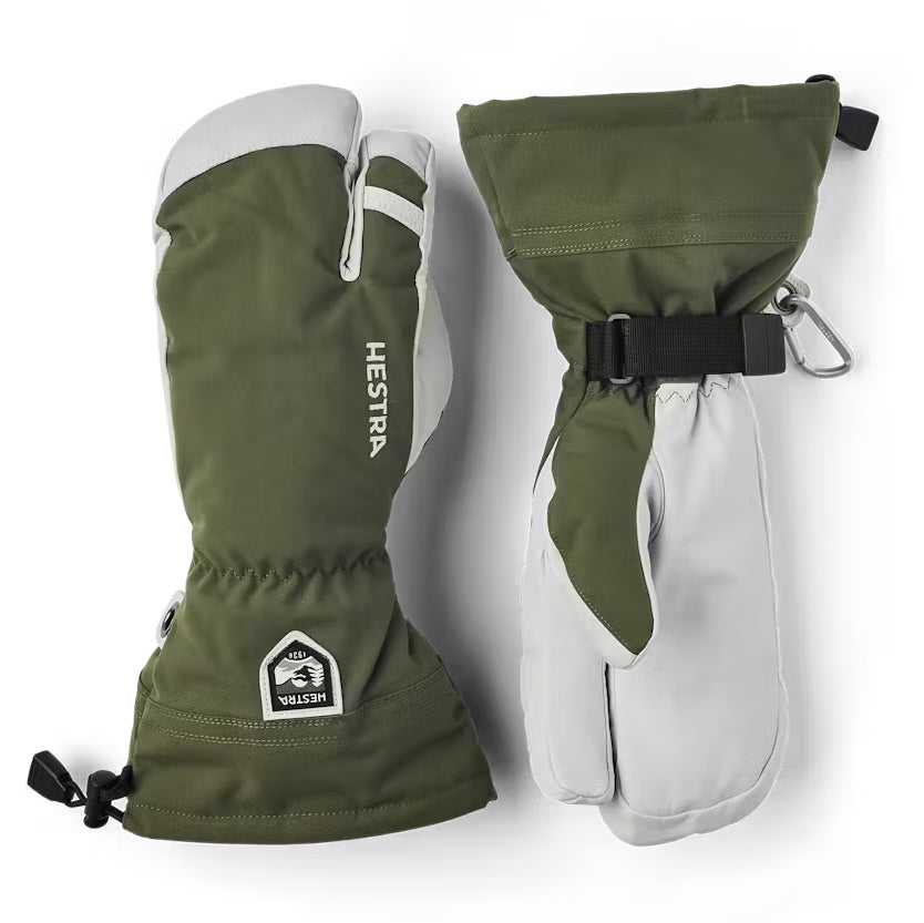 Army Leather  Heli Ski 3-finger Gloves