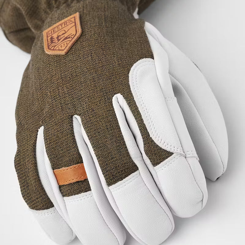 Army Leather Patrol Gauntlet Gloves