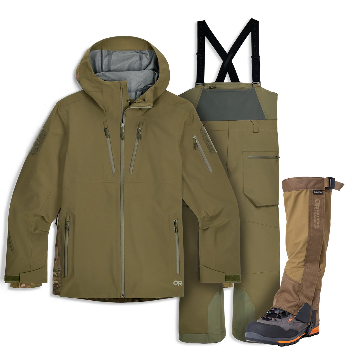 Outdoor Research Mountain II - Solid Colour Bundle + Gaiters