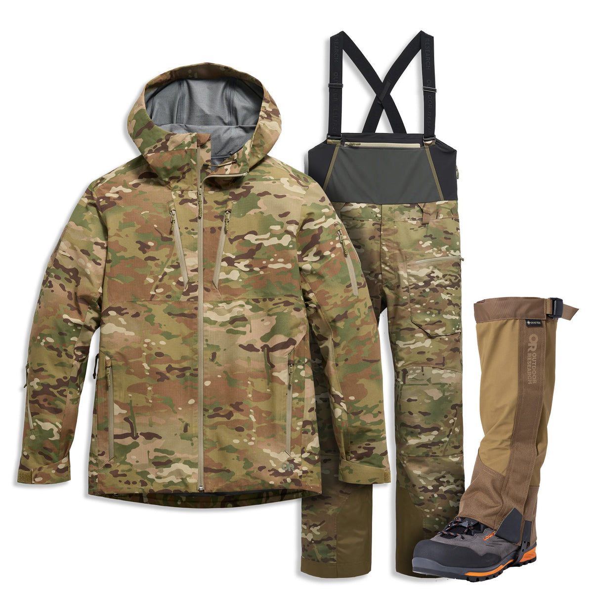 Outdoor Research Mountain II - Multicam Bundle + Gaiters