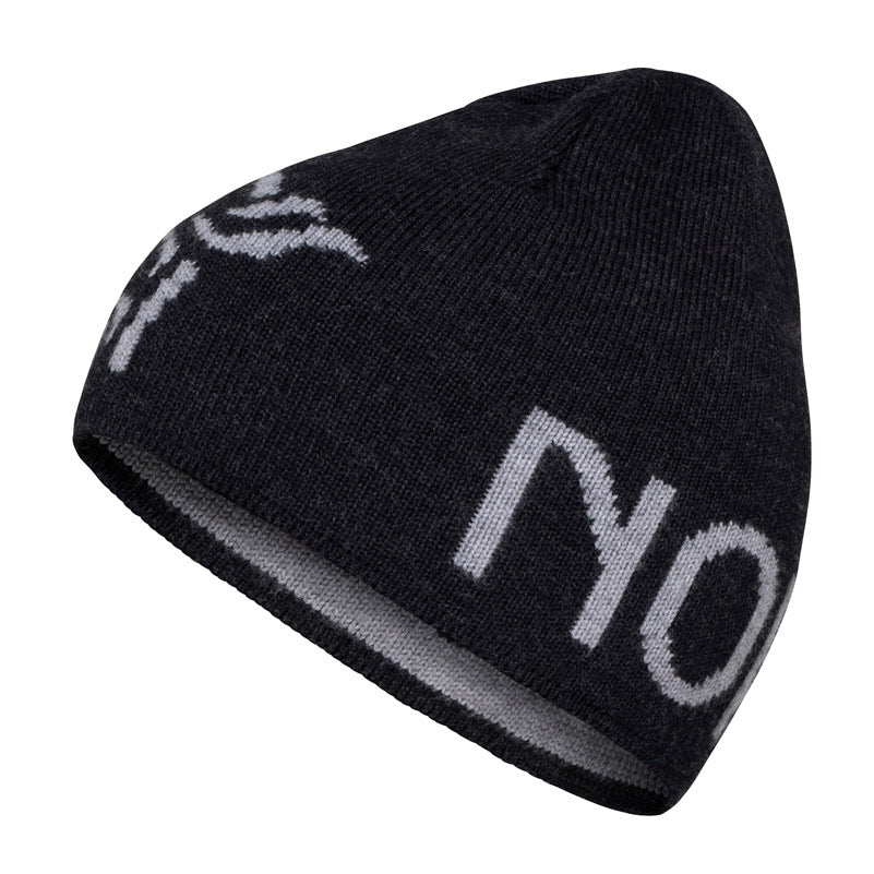 /29 mid merinoUll logo Beanie