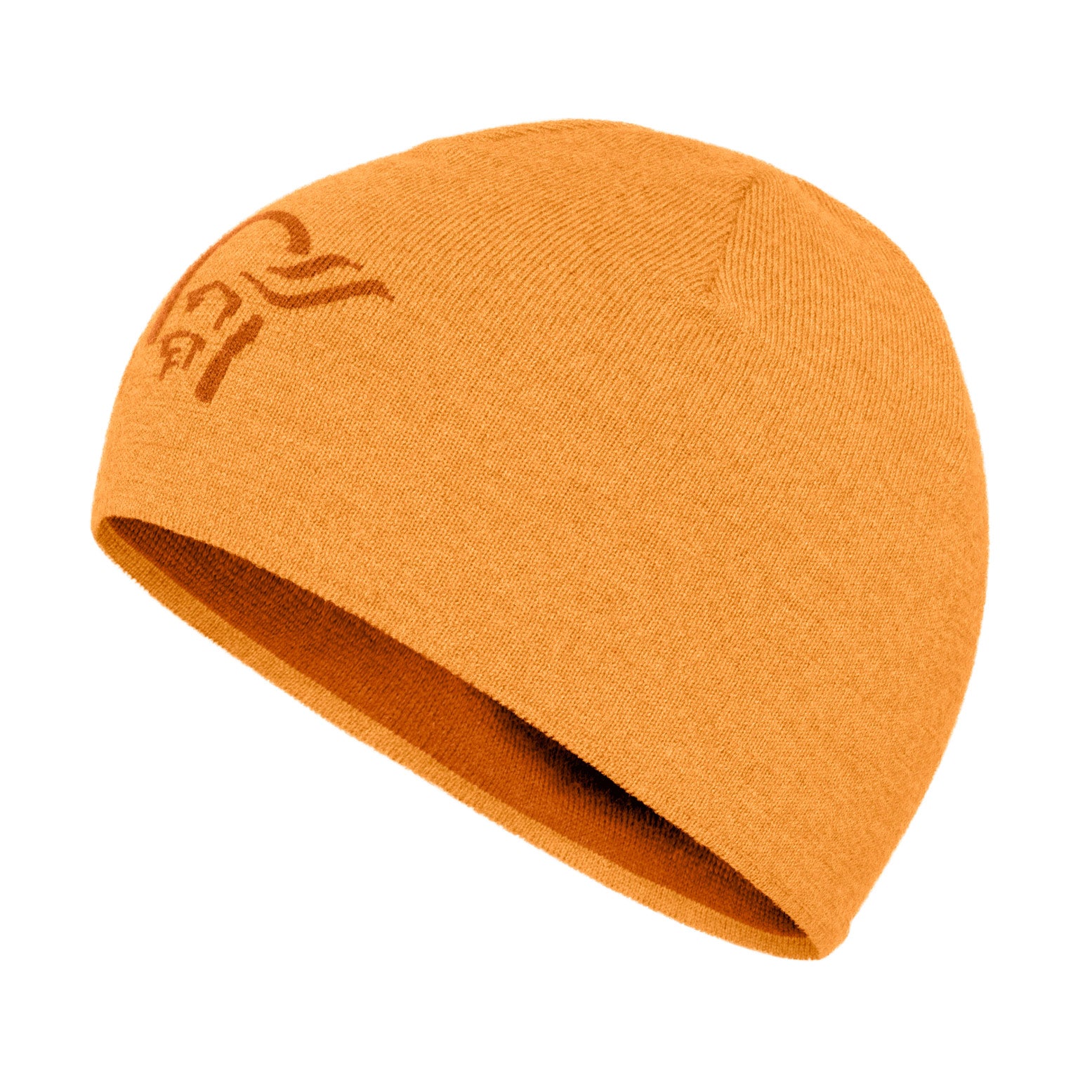 /29 light merinoUll logo Beanie