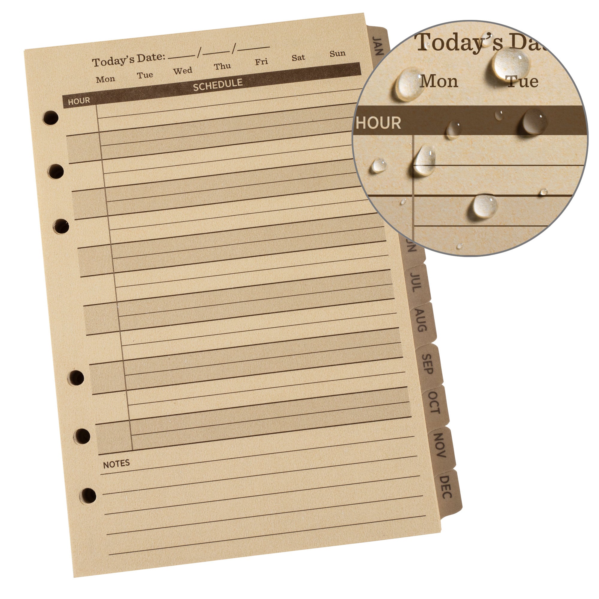 Standard Daily Planner Refill 4.625 X 7 Inch