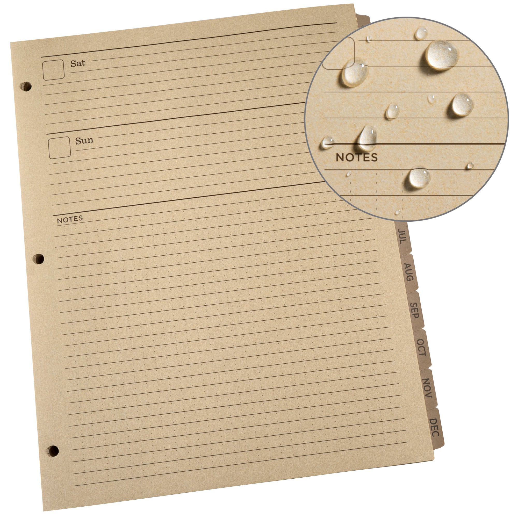 Large Weekly Planner Refill 8.5 X 11 Inch