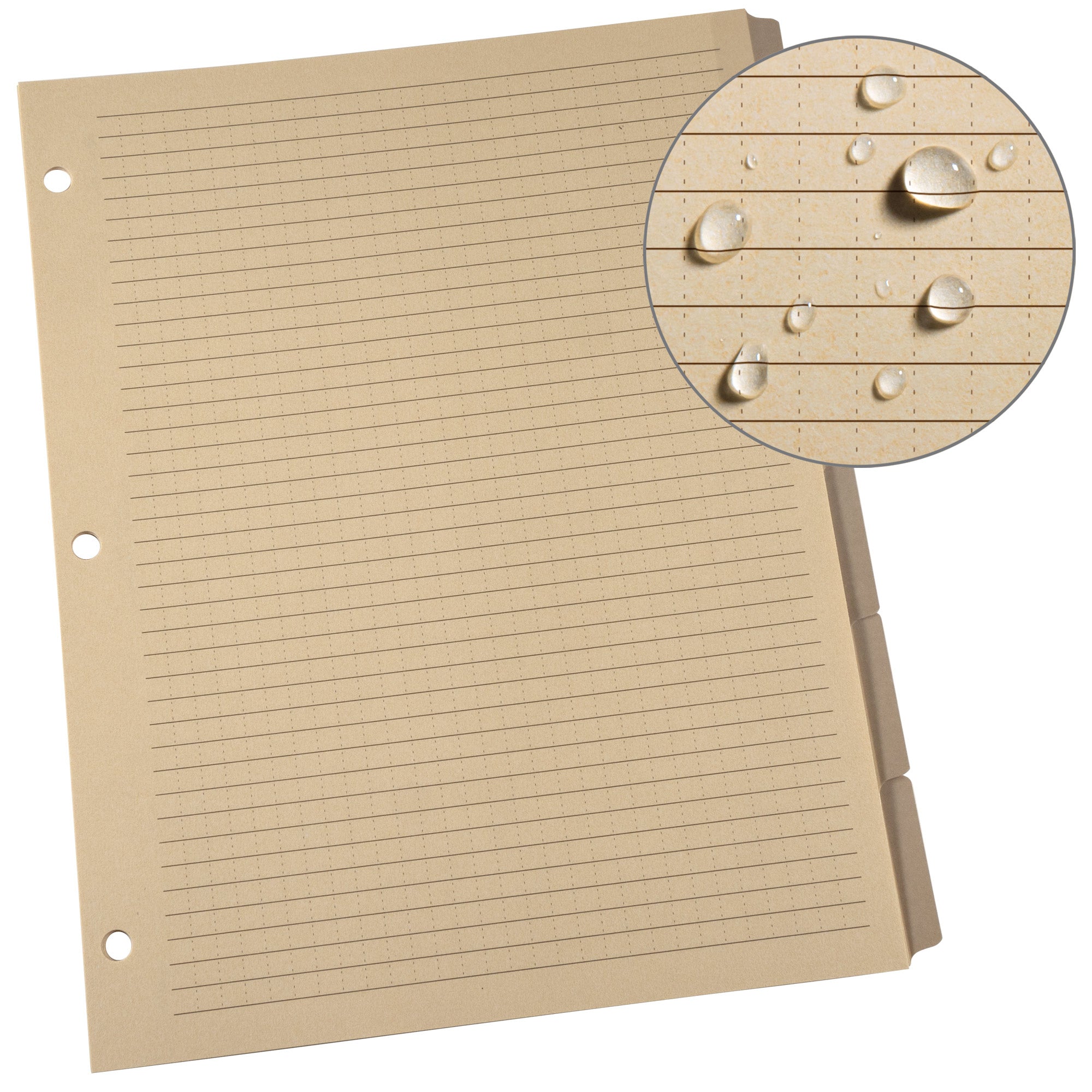 Large Generic Tab Planner Refill - 8.5 X 11 Inch - 6 PK