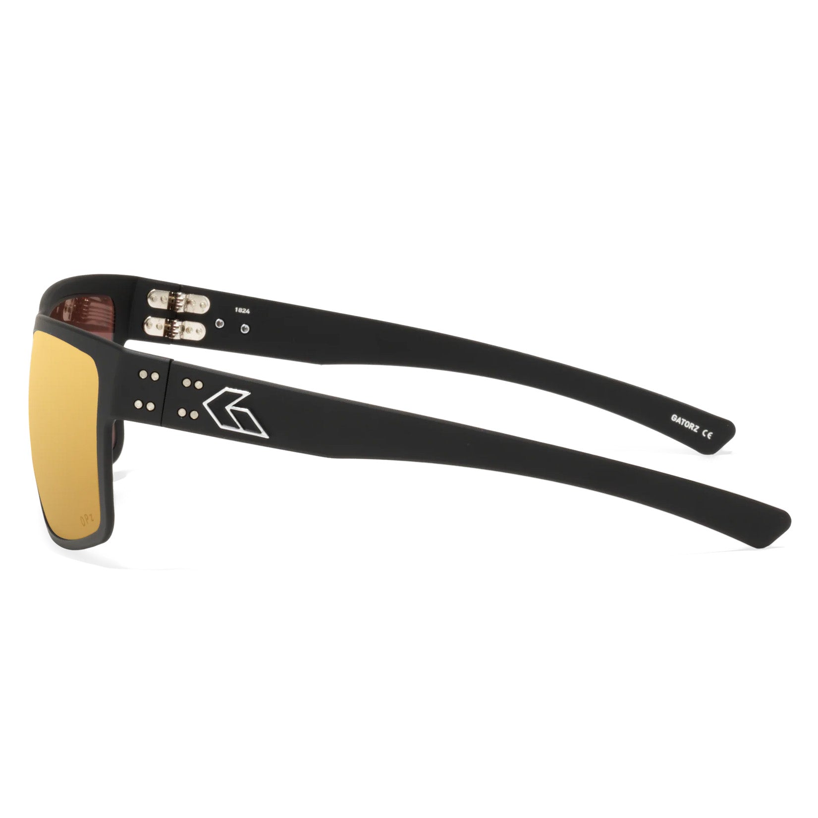 Rig Black / Gold Mirror Polarized Sunglasses