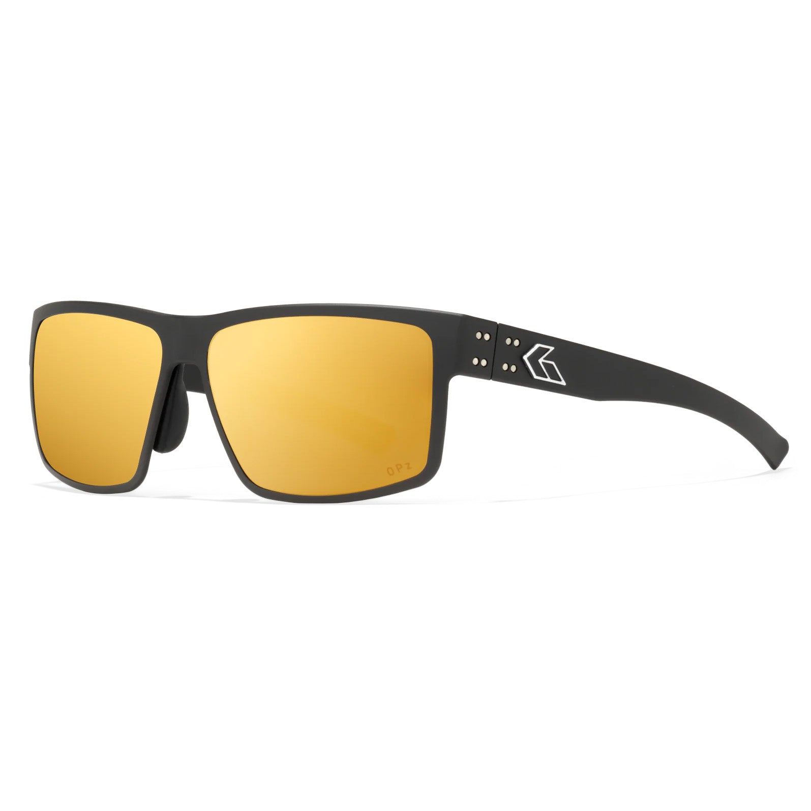 Rig Black / Gold Mirror Polarized Sunglasses