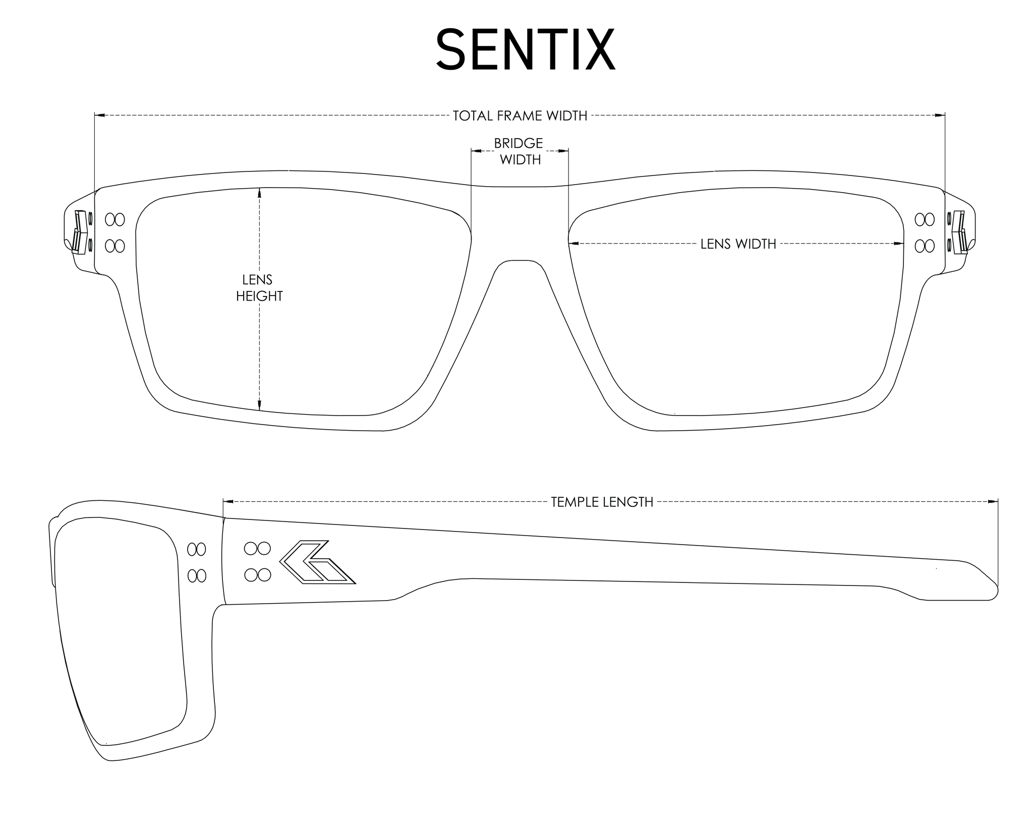 Sentix Black / Smoke Polarized Sunglasses