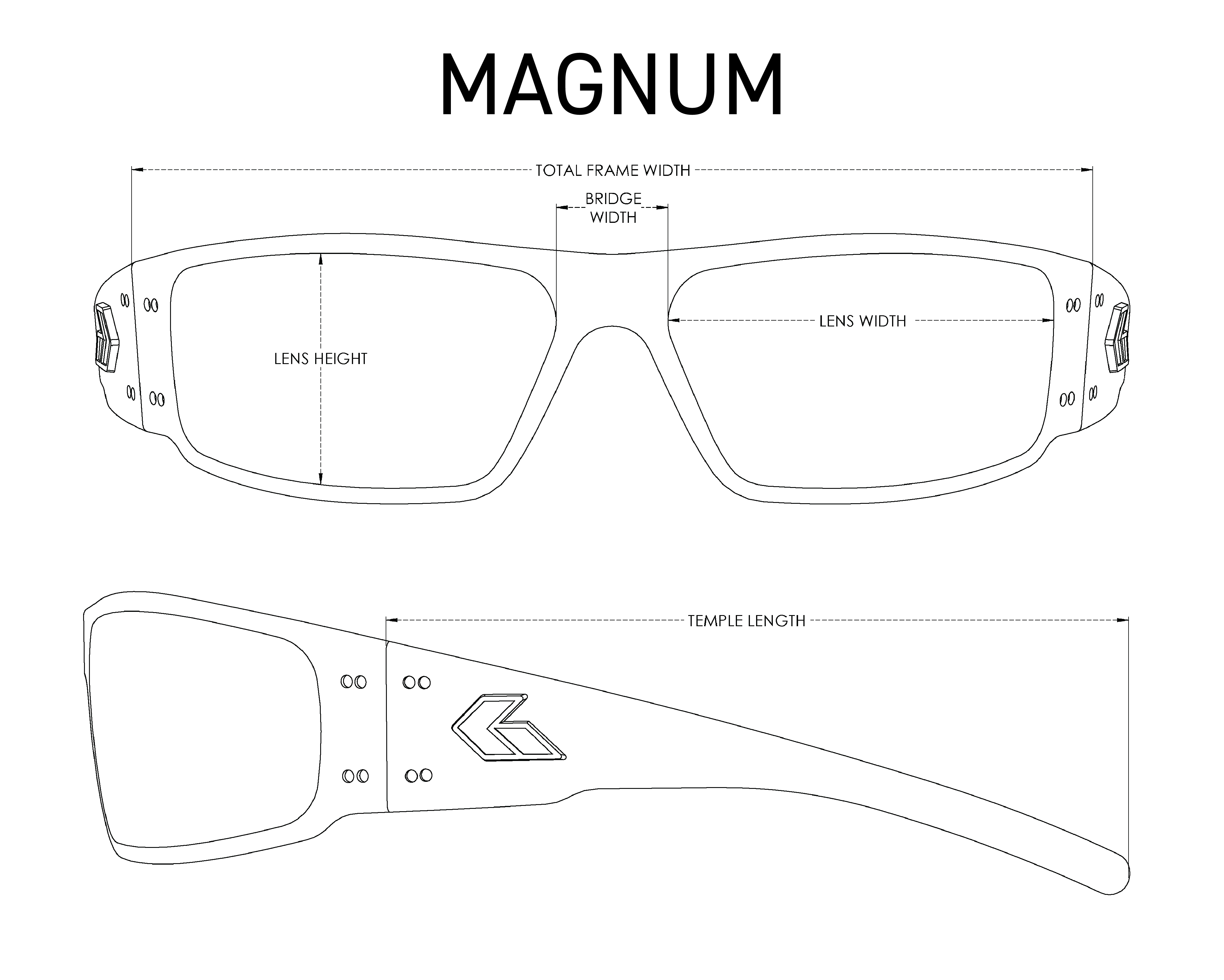 Magnum Tan / Smoke Polarized Sunglasses