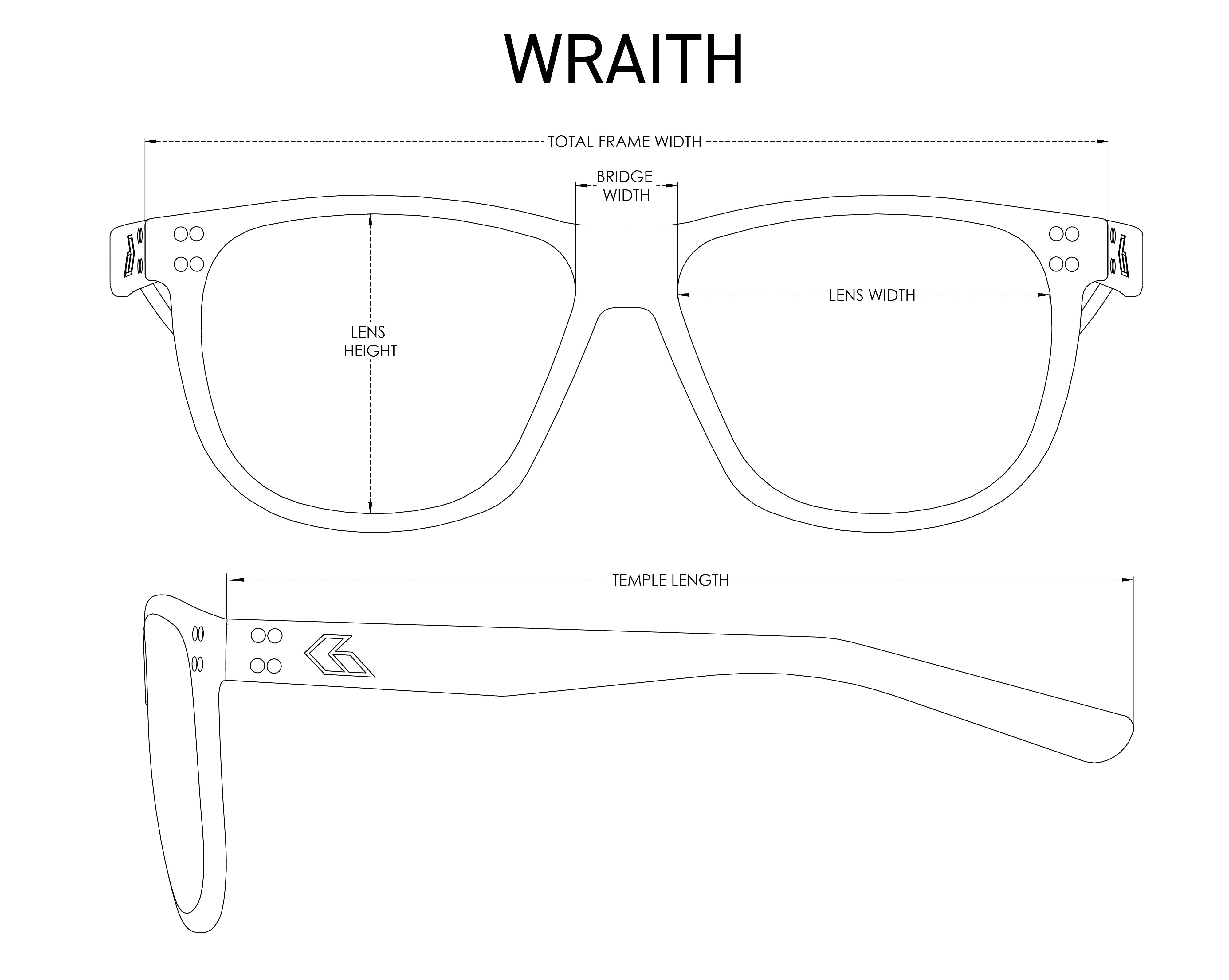 Wraith Black / Smoke Polarized Sunglasses