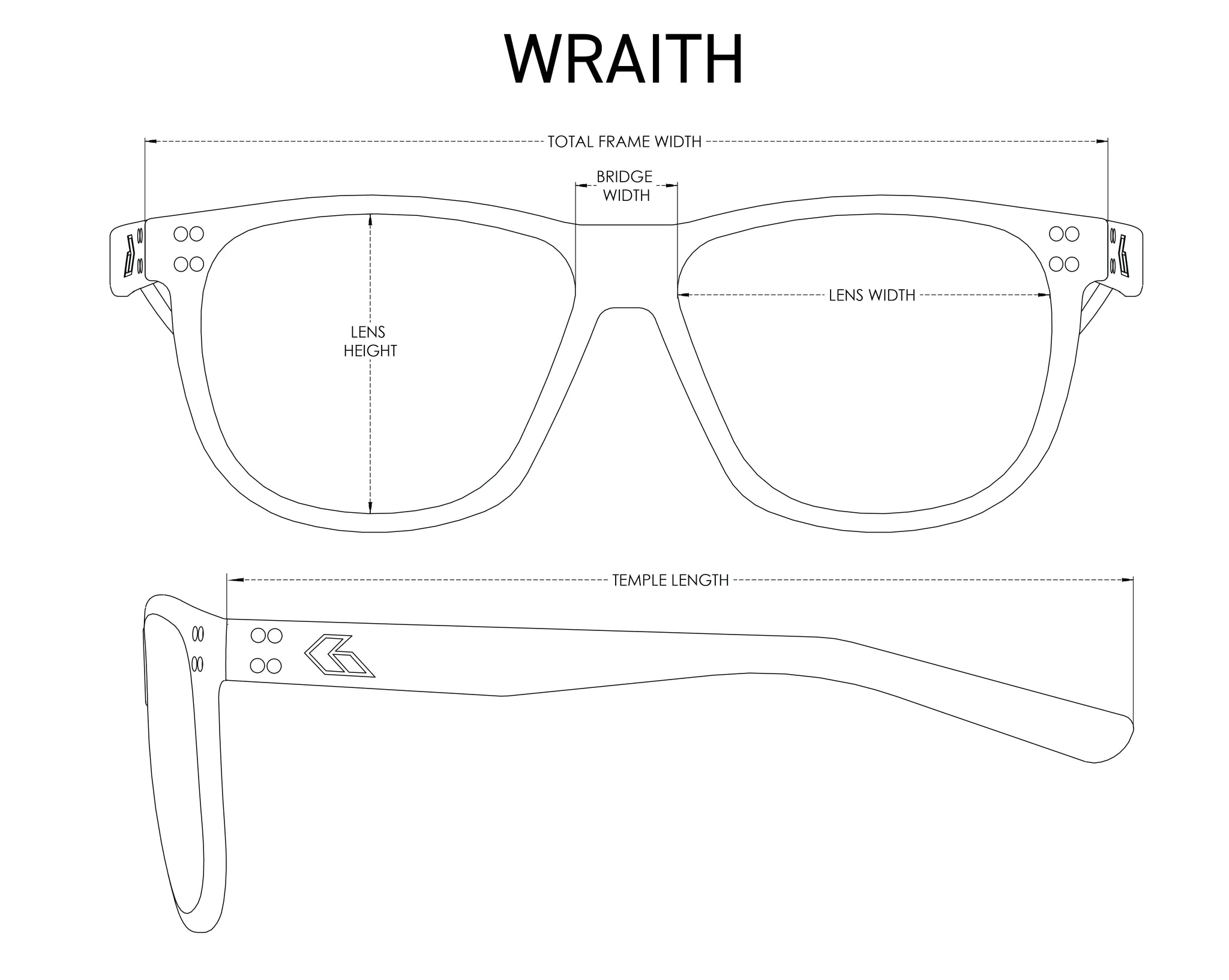 Wraith Black / Smoke Polarized Sunglasses