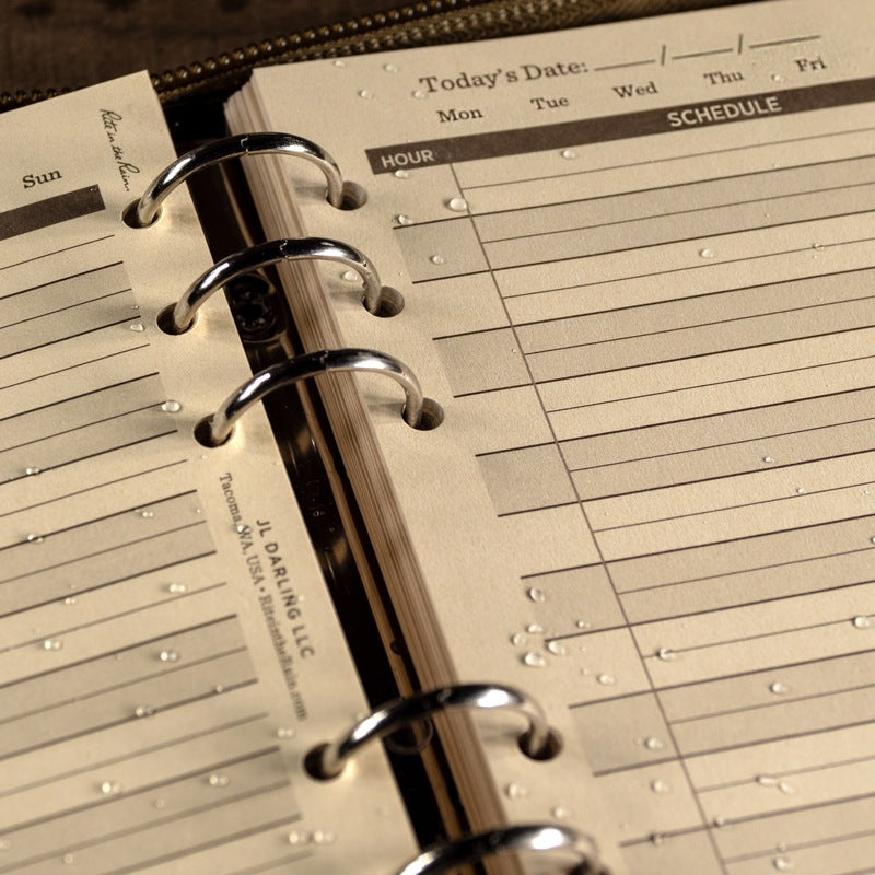 Standard Daily Planner Refill 4.625 X 7 Inch